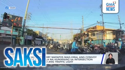Angkas, nag-sorry matapos mag-viral ang convoy ng mga rider nila na humarang sa intersection habang naka-go ang traffic light | Saksi