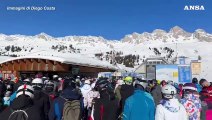 Trentino, sold out sulle piste da sci di Passo San Pellegrino