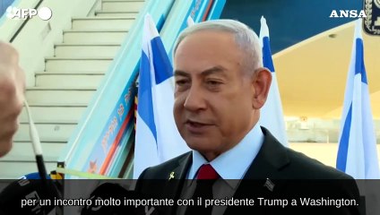 Netanyahu: "Incontro con Trump testimonianza della forza dell'alleanza Israele-Usa"