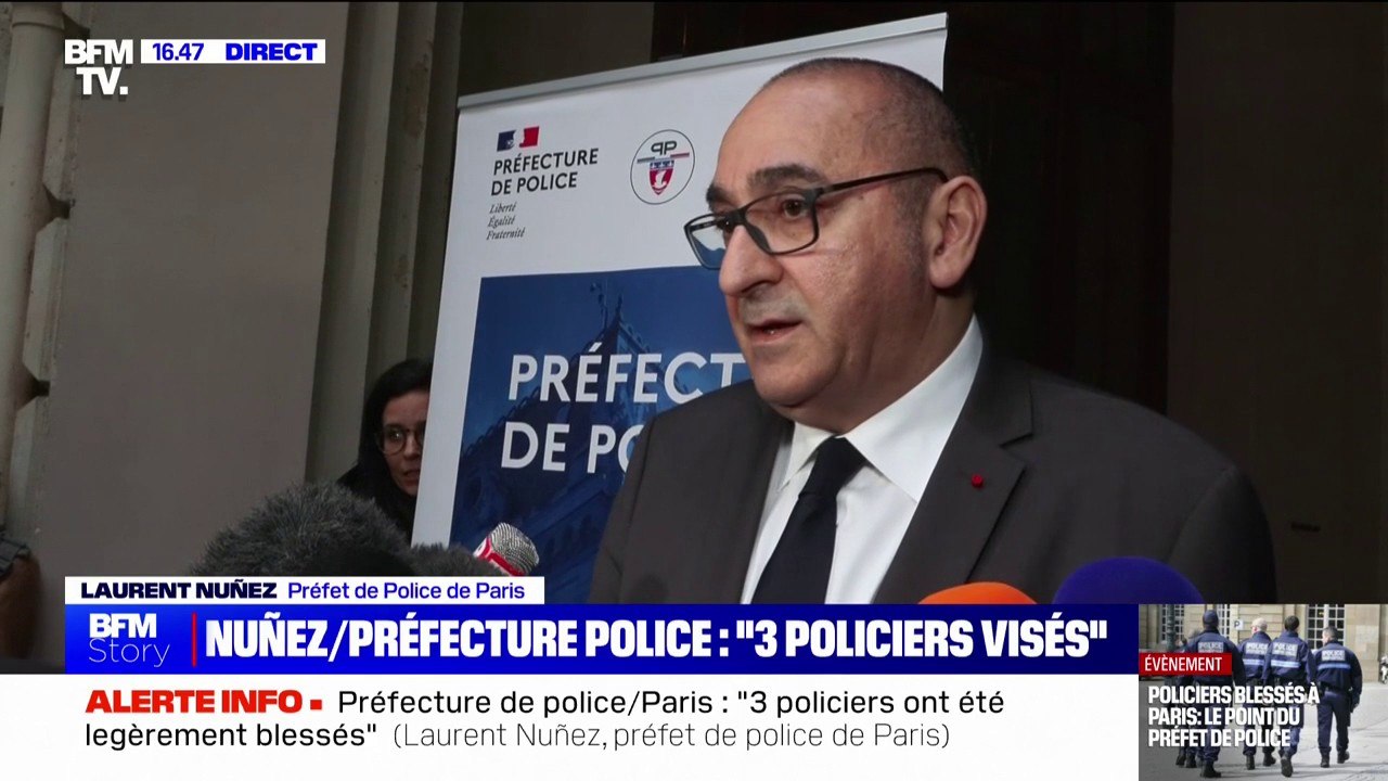 Policiers blessés à Paris: selon les agents "l'individu avait crié à plusieurs reprises Allahou Akbar", déclare Laurent Nunez, préfet de Police de Paris