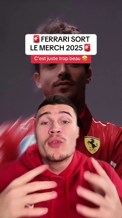🚨Nouveaux vêtement F1🚨 Ferrari vient de sortir la collection 2025 et elle est canon 🤩 ! Vous en pensez quoi ? 🏎️
