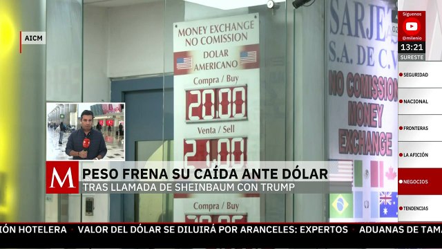 Peso frena su caída ante el dólar tras pausa a aplicación de aranceles