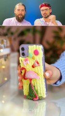Making Phone Cases from the Strangest Materials! 😱📱The Dudes REACT!