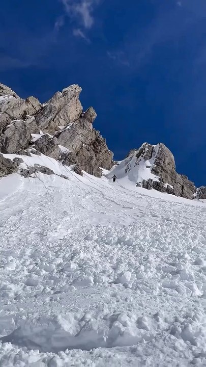 Skieur chevronné