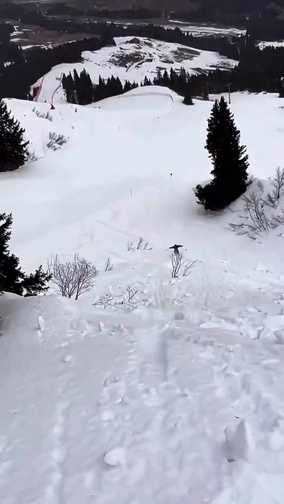 Giga jump en ski