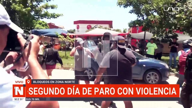 La Policía interviene enfrentamiento entre micreros y vecinos en segundo día de paro