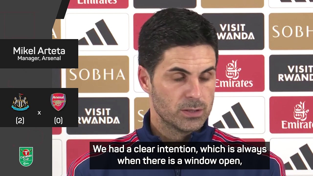 Arteta disappointed with Arsenal's January transfer business