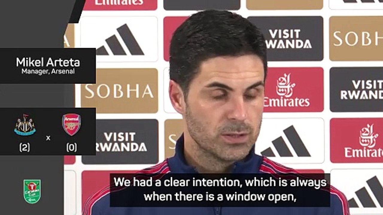 Arteta disappointed with Arsenal's January transfer business