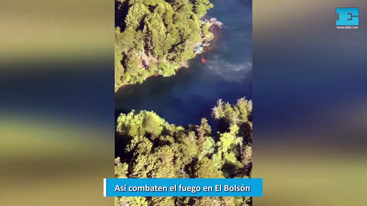 Así combaten el fuego en El Bolsón