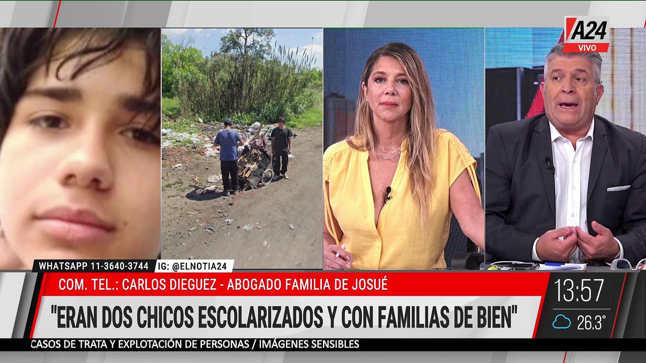 🚨 REVELACIONES EN EL DOBLE CRIMEN: "DESCARTAMOS EL ROBO" - Abogado familia de Josué
