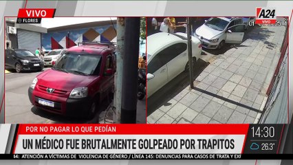 🚨 VIOLENCIA EN FLORES: UN "TRAPITO" ATACÓ A UN MÉDICO QUE NO QUISO PAGAR