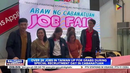 Over 2-K jobs in Taiwan up for grabs during special recruitment day in Cabanatuan