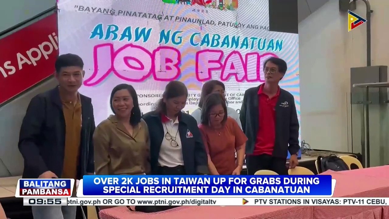 Over 2-K jobs in Taiwan up for grabs during special recruitment day in Cabanatuan