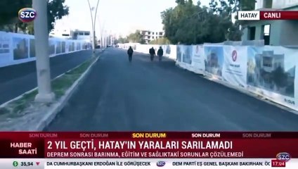 Hatay'da çukurlarla dolu yol devlet erkanı için asfaltlandı