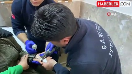 Şanlıurfa'da İtfaiyeden Yüzük Kurtarma Operasyonu