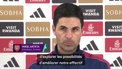 Arsenal - Arteta déçu de ne pas avoir recruter lors de ce mercato hivernal