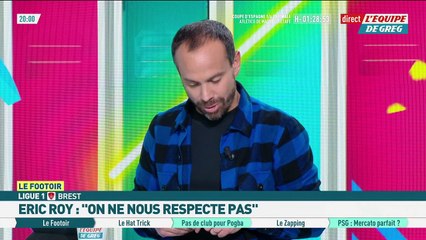 «On ne nous respecte pas» : Eric Roy fustige la programmation de Brest face à Auxerre - Foot - L1