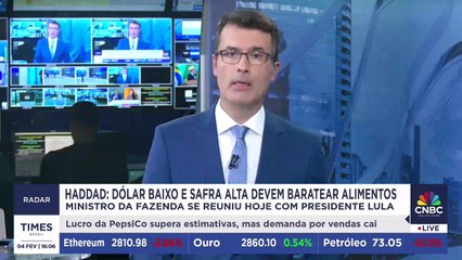 Haddad: "Dólar baixo e safra alta devem baratear alimentos"; Vinicius Torres Freire comenta