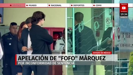 Realizan audiencia de lectura de sentencia del 'Fofo' Márquez
