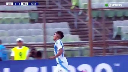 Gol de Argentina contra Chile para el 1-0 en el Sudamericano Sub 20