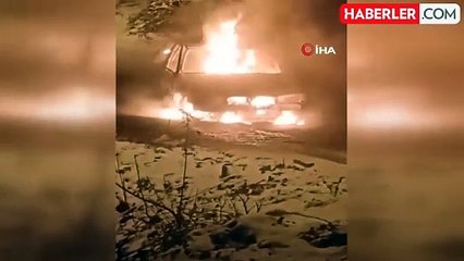 Kastamonu'da Seyir Halindeki Otomobil Alev Alev Yandı