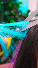 Mountain of colorful braids 🌈 #123go