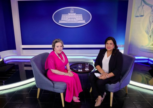 Magistrada presidenta de la Corte Suprema habla sobre la justicia en medio de presiones