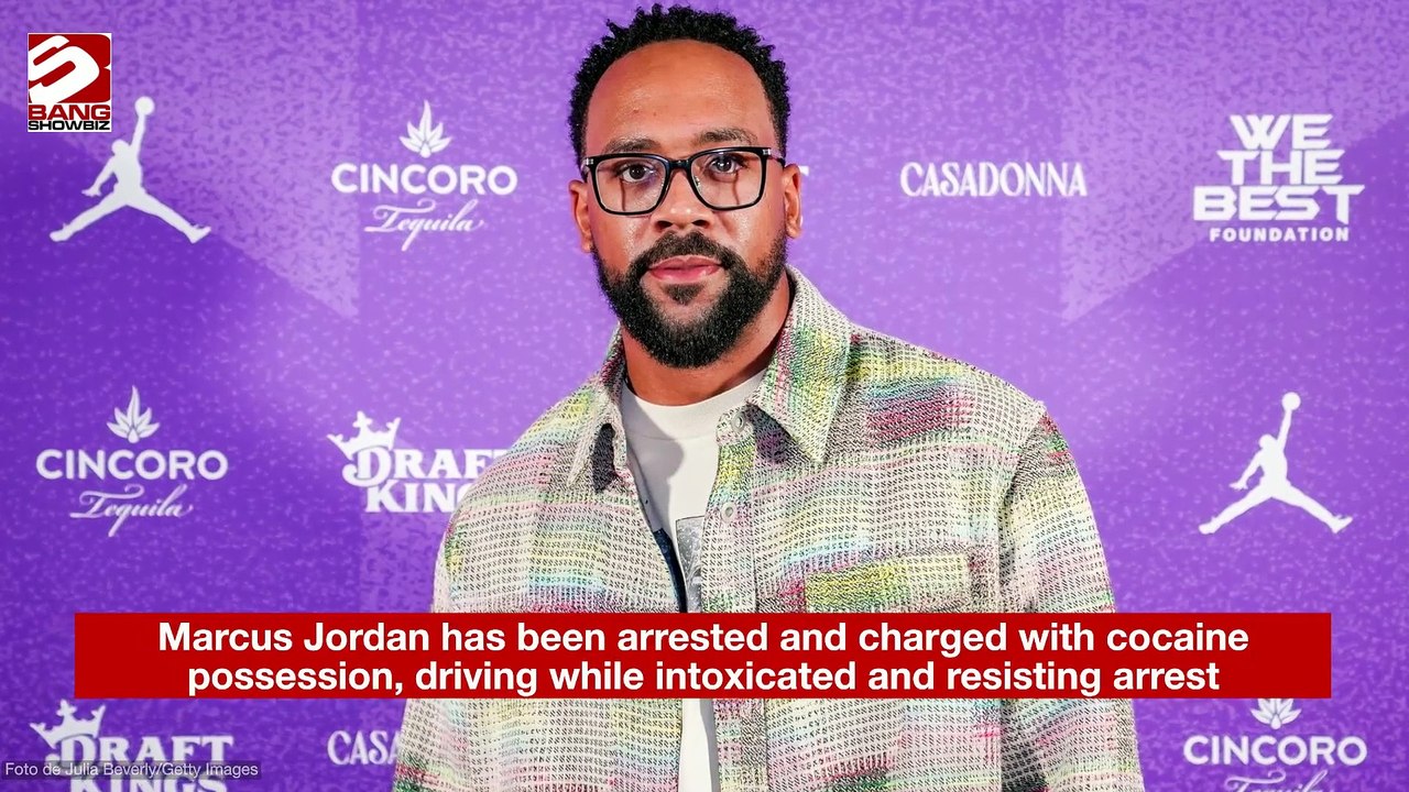 Marcus Jordan has been arrested and charged with cocaine possession, driving while intoxicated and resisting arrest