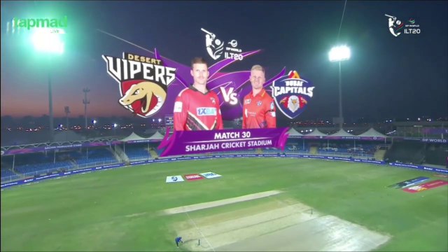 ILT20 2025 Highlights Dubai Capitals Vs Desert Vipers 30 Match Full Highlights 2025