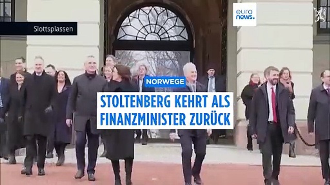 Ehemaliger NATO-Chef Jens Stoltenberg wird neuer Finanzminister Norwegens