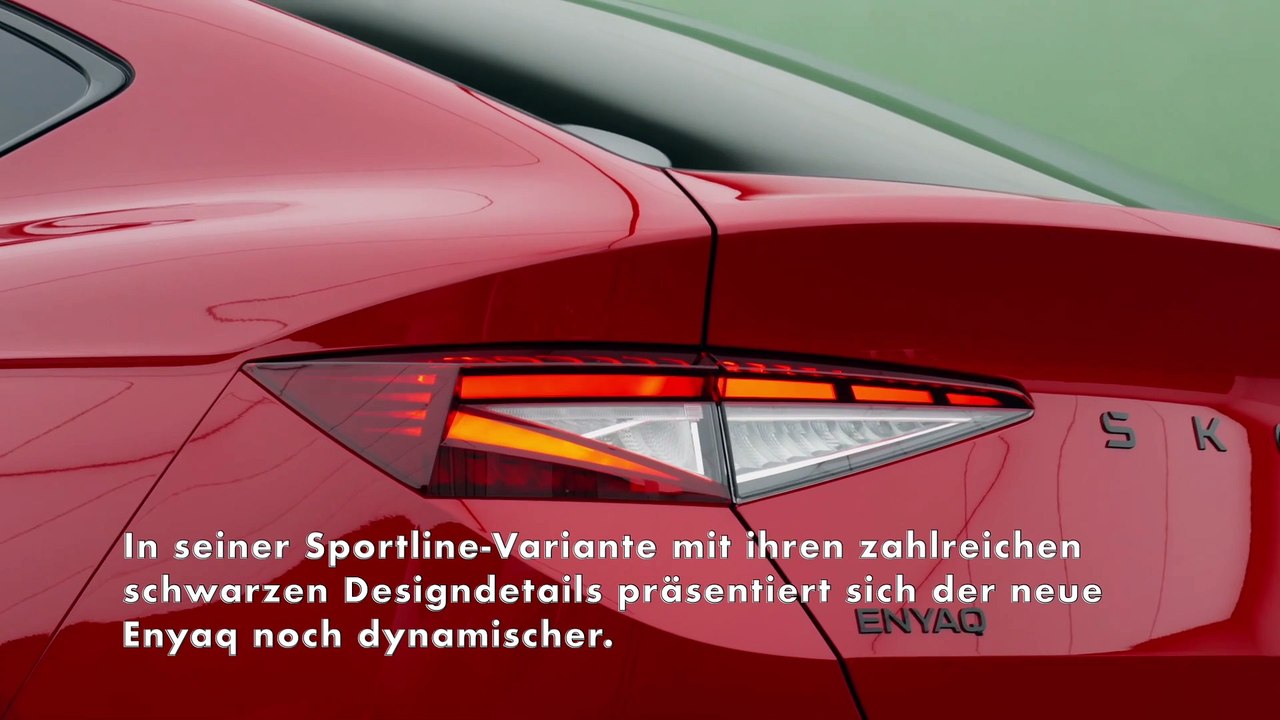 Das Design des neuen Skoda Enyaq Sportline