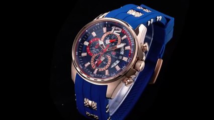 Buy now for link in description lowest price Sport Military Watches for Men Waterproof Chronograph Luminous Date Analog Quartz Watch Genuine Silicon Strap Fashion Business Wrist Watches Clock (Gold Black)  Clothing, Shoes & Jewelry