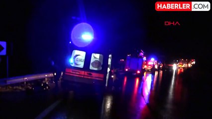 Yolcu otobüsü metrelerce yüksekten şarampole yuvarlandı: 10'u ağır 28 yaralı