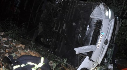 Antalya’da yolcu otobüsü uçurumdan yuvarlandı: Çok sayıda yaralı