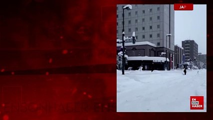 Japonya'da rekor seviyede kar yağışı