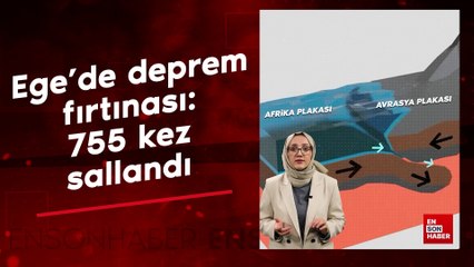 Ege'de deprem fırtınası: 1 haftada 755 kez sallandı