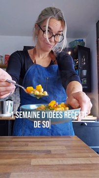 soupe butternut lardons pois chiches