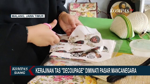 Kerajinan Tas Hingga Dompet Decoupage Bercorak Khas Malang Diminati Pasar Mancanegara