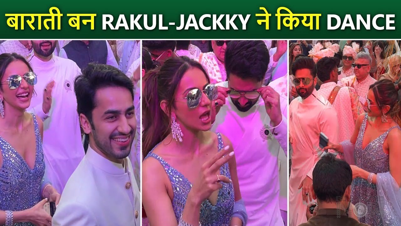 Rakul and Jackky CRAZY Dance As Baraati At Vicky Bhagnani's Wedding