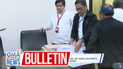 Articles of impeachment laban kay VP Sara Duterte, opisyal nang nai-transmit sa senado | GMA Integrated News Bulletin