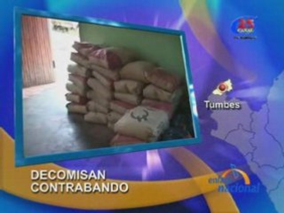 DECOMISAN CONTRABANDO - TUMBES