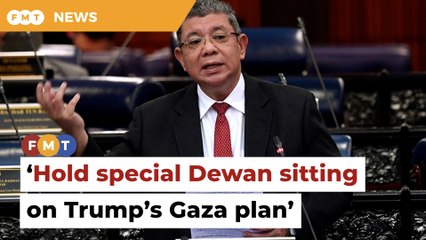 MP calls for special Dewan sitting after Trump’s Gaza takeover plan