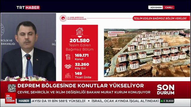 Murat Kurum: 2025 sonunda evine kavuşmayan bir depremzede kalmayacak