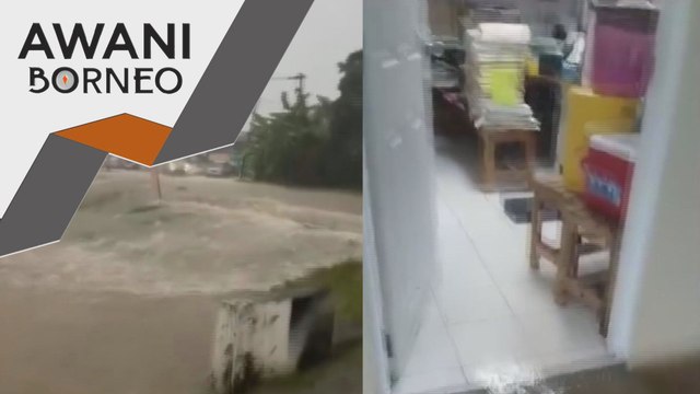Beberapa kawasan di Lundu dinaiki air