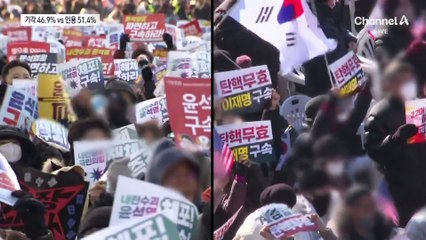 尹 탄핵 인용 vs 기각…여론조사 ‘접전’