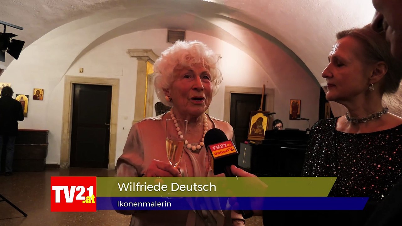 Vernissage Wilfirede Deutsch  Ikonen in der Krypta