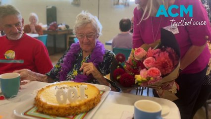 Centenarian Lesley Goulding blessed after celebrating her 100th birthday