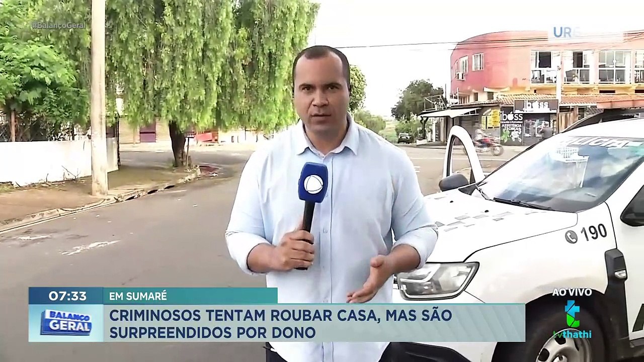 Vítima reage a assalto dentro de casa em Sumaré