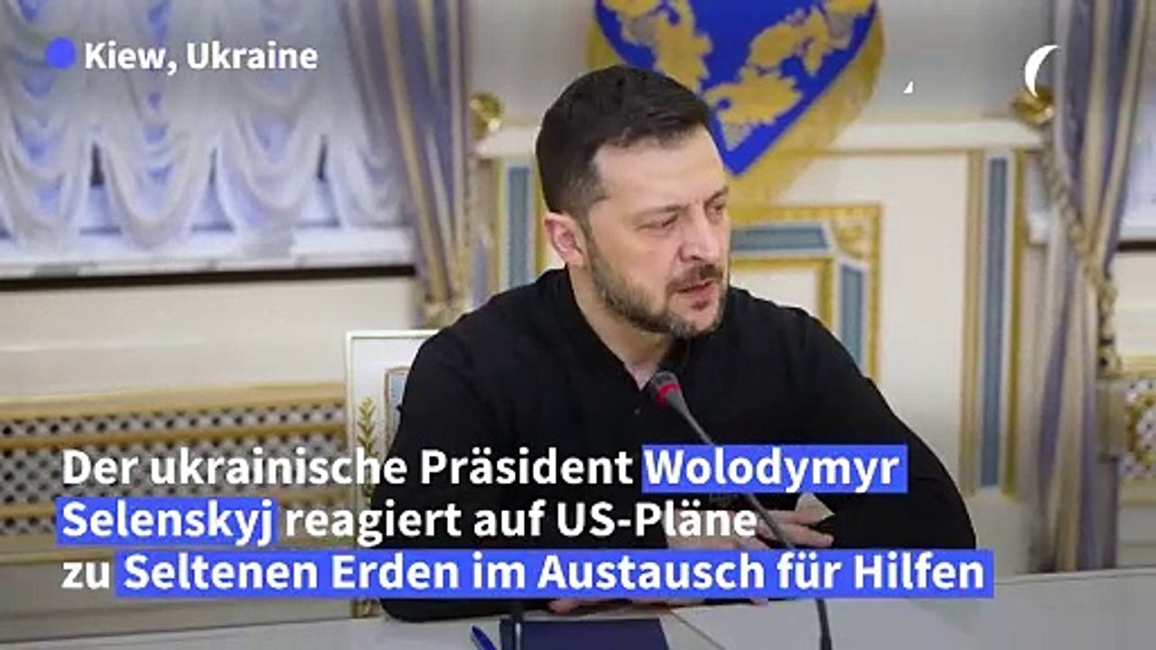 Seltene Erden aus der Ukraine: Selenskyj offen für US-Investitionen