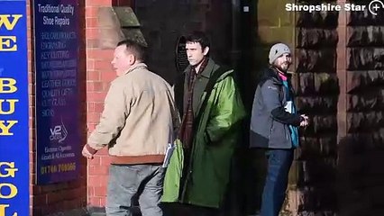 Harry Potter star Matthew Lewis is seen filming Channel 5's Murder Before Evensong around the streets of Bridgnorth.